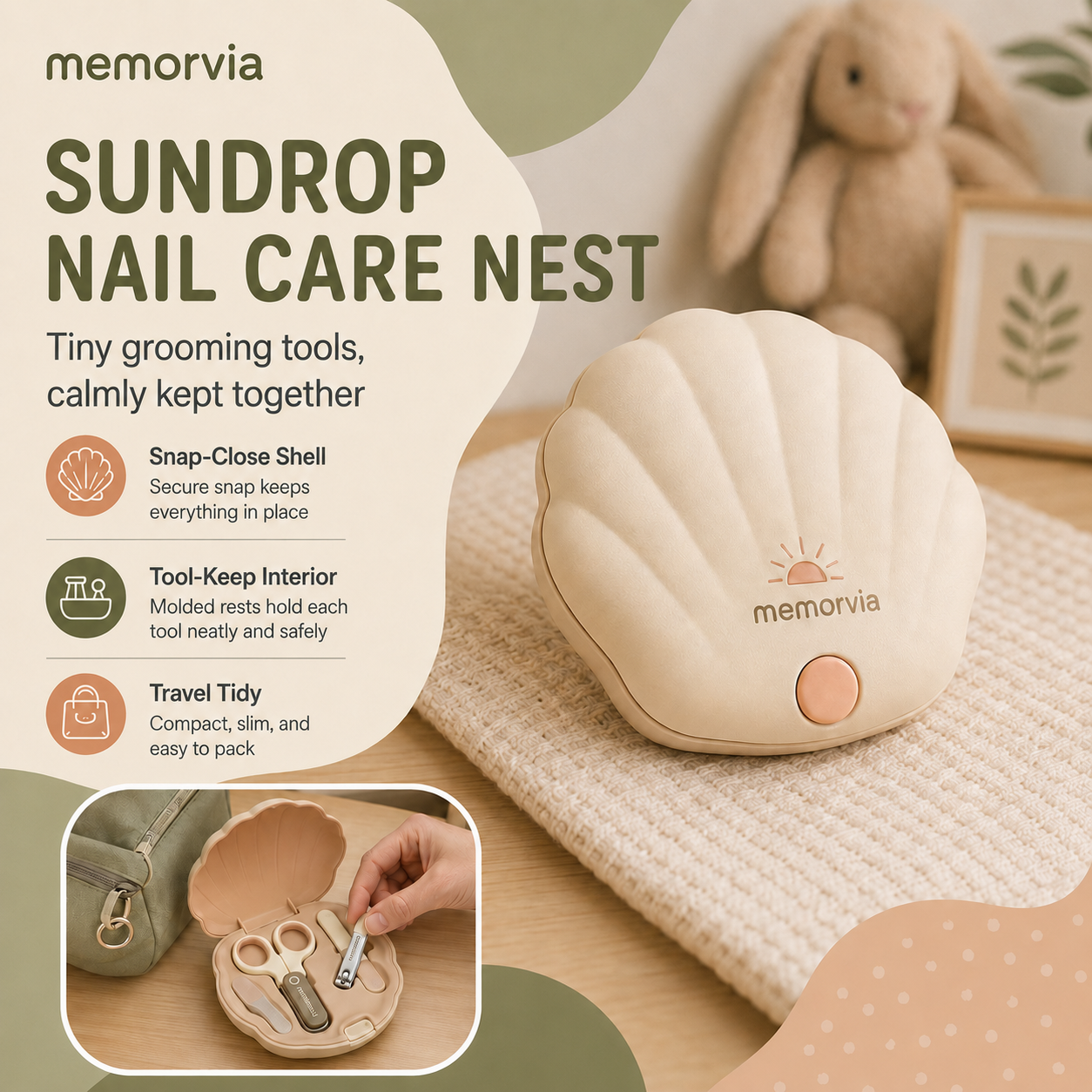 Memorvia™ Sundrop Compact Baby Nail Grooming Kit