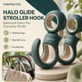 Memorvia™ Halo Glide Rotating Stroller Utility Hook Set